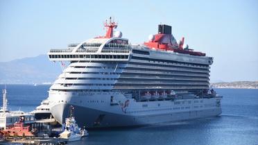 Scarlet Lady kruvaziyeri Muğla Bodrum'a 2 bin 603 turist getirdi