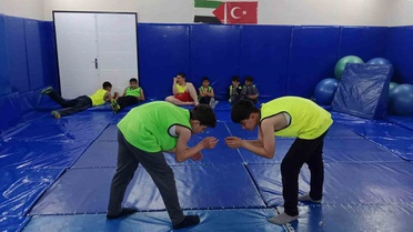 Muş Hasköy'de güreş kursu GSB Spor Okulları kapsamında yoğun katılımla sürüyor