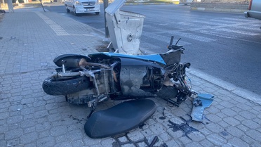 Nazilli'de iki motosikletin çarpıştığı kazada sürücüler yaralandı