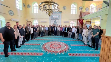 Bozdoğan'da din görevlileri toplantının ardından itfaiyeden yangın eğitimi aldı
