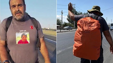 Kızı Narin için Ankara'ya yürüyen baba Arif Güran Urfa'da hastanelik oldu