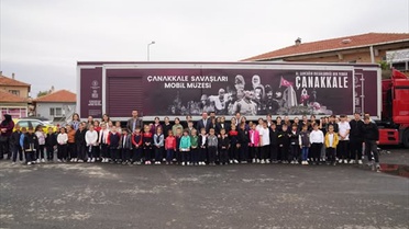 Çanakkale Savaşları Mobil Müzesi, Meriç Subaşı'da ziyarete açıldı