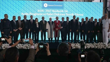 SAMÜ'de 2026-2027 akademik yılı açıldı, Mehmet Muş'a fahri doktora verildi