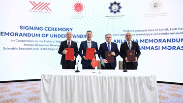Bakü'de savunma sanayisi için dört kurum arasında eğitim mutabakatı imzalandı