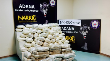 Adana'da operasyonda 100 kilogram esrar ele geçirildi, 3 şüpheli tutuklandı