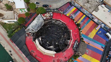 Alanya'da eğlence mekanında çıkan yangın saatler süren müdahaleyle söndürüldü