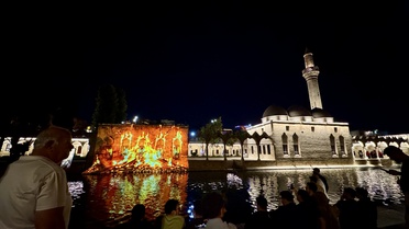 Şanlıurfa'daki TEKNOFEST Güneydoğu'da Balıklıgöl mapping gösterisi beğeni topladı