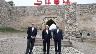 Bakan Güler, Şuşa'da Azerbaycanlı ve Gürcistanlı mevkidaşlarıyla inceleme yaptı