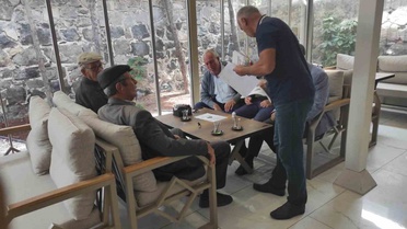 Konya Karapınar'da İlçe Sağlık Müdürlüğü yaşlılara sağlıklı yaşlanmayı anlattı