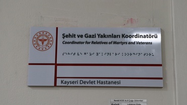 Kayseri Devlet Hastanesi’nde şehit yakınları ve gaziler için destek birimi açıldı