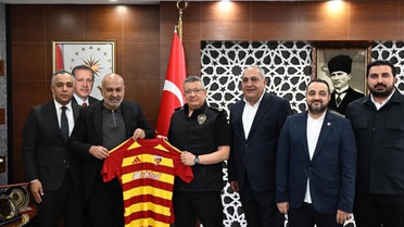 Kayserispor heyetinden Kayseri İl Emniyet Müdürü Sinan Ergen'e ziyaret