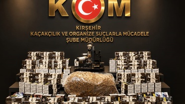 Kırşehir'de kaçak tütün operasyonunda 23 bin doldurulmuş makaron ele geçirildi