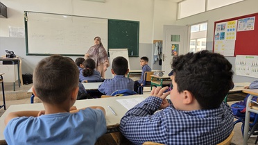 Lübnan'da Nimet Haydar Okulu'nda 170 öğrenci İsrail saldırılarına rağmen ders görüyor