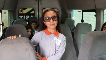 Şanlıurfa'da Bayraktar TB2'ye dokunan 11 yaşındaki Nehir mühendis olmaya karar verdi