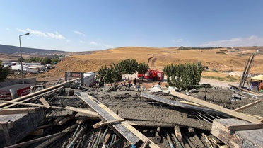 Şırnak Cizre'de beton dökümü sırasında çöken inşaatta 5 kişi yaralandı