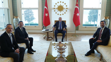Cumhurbaşkanı Erdoğan, Çekmeköy Belediye Başkanı Çerkez'i kabul etti