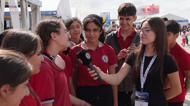 Demirören Medya Lisesi öğrencileri TEKNOFEST Şanlıurfa'yı sahadan haberleştiriyor