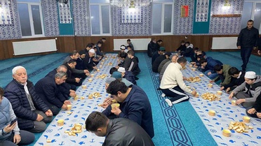 Kavak'ta Hz. Ömer Camii'nde sabah namazı buluşması yoğun katılımla yapıldı