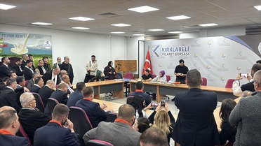 Kırklareli Ticaret Borsası'nda Turhan Altıntel 98 oyla yeniden başkan seçildi.