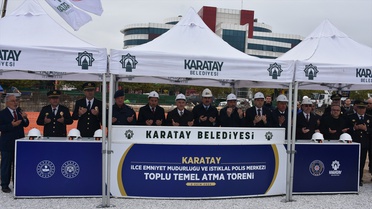 Konya Karatay'da emniyet ve polis merkezi için 236 milyon TL'lik yatırımın temeli atıldı