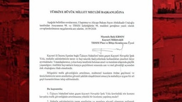 MHP'li Ersoy, İncesu'da güvenli ulaşım için TBMM'ye soru önergesi verdi