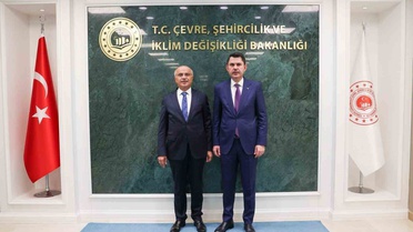 Sami Er, Bakan Kurum'la Malatya'nın yeniden imar ve inşa sürecini görüştü