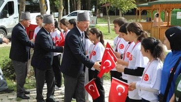 Samsun Kavak'ta gaziler ile genç tekvando sporcuları buluştu