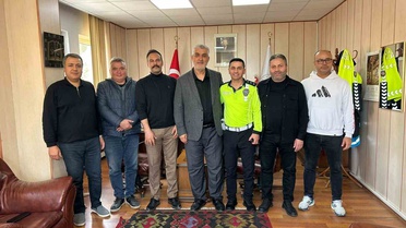 Sivrihisar'da kurum amirleri, İlçe Müftüsü Budak'ı ziyaret ederek haftayı kutladı