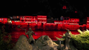 Amasya'da dünya mirası alanı kapsayan ışıklandırma 29 bin metrekareyle yenilendi