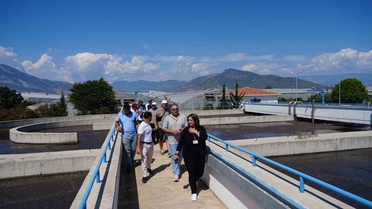 MESKİ Anamur Atıksu Arıtma Tesisi'nde Bingen heyeti teknik inceleme yaptı
