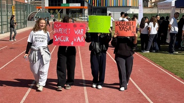 Aydın Söke'de Dünya Yürüyüş Günü'nde fiziksel aktiviteye dikkat çekildi