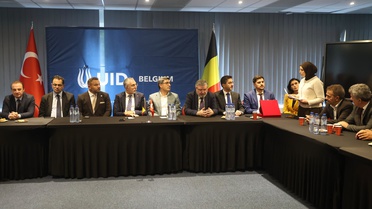 Işıkhan, Brüksel'de UID Belçika Bölge Başkanlığı'nı ziyaret etti
