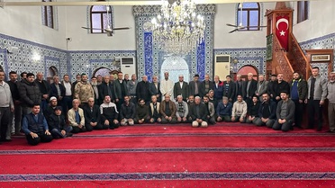 Denizli Çivril'de sabah namazında vefat eden din görevlileri için dua edildi