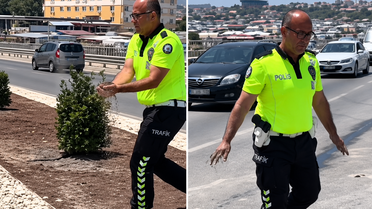 Hatay'da polisin yaptığı hareket Bakan Mustafa Çiftçi'yi duygulandırdı