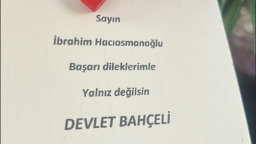 Hacıosmanoğlu'na Bahçeli'den destek: Başarı dileğiyle çiçek gönderdi