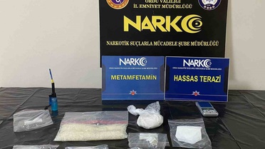Ordu Altınordu'da ikamette 343 gram metamfetamin ele geçirildi, 1 şüpheli tutuklandı.