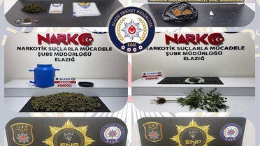 Elazığ'da 1 kilo 738 gram sentetik kannabinoid ele geçirildi, 12 şüpheli tutuklandı