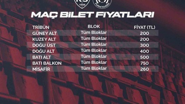 Kayserispor ile Manisa FK maçı biletleri bugün satışa çıkıyor, en pahalı 750 TL