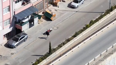 Kırıkkale'de dronlu denetimde yakalanan çalıntı motosikletli 58 bin 212 TL ceza aldı