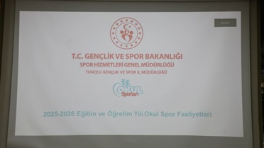 Tunceli'de okul sporlarında öğrenci katılımını artırma yolları görüşüldü