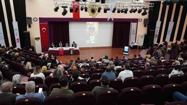 Aksa Tufanı'nın yıl dönümünde 9 ilde eş zamanlı Gazze paneli MCBÜ'de yapıldı