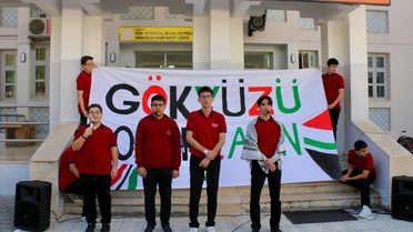 Amasya ve Tokat'ta öğrenciler, Gazze'de 3 yılını dolduran soykırımı protesto etti