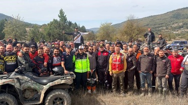 Bilecik Bozüyük'te 100 ATV ve yaklaşık 150 kişi jandarma eşliğinde Erikli'ye ilerledi