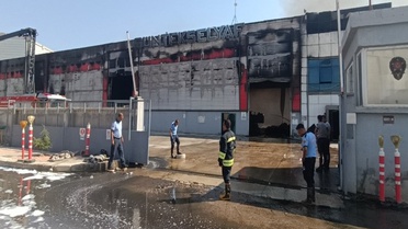 Gaziantep'te sigorta için yaktırdığı iddia edilen fabrika sahibi L.K. tutuklandı