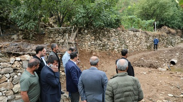 Hasankeyf Kaymakamı Böyük, KÖYDES yatırımlarını köy ve mezralarda inceledi