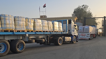 Mısır Kızılayı, 2.653 ton yardımla Gazze'ye 290. konvoyu ulaştırdı