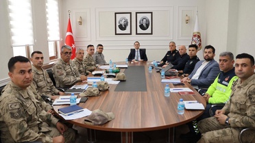 Siirt Kurtalan'da asayiş ve güvenlik toplantısı Kaymakam Başara başkanlığında yapıldı