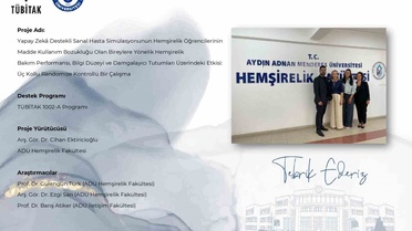 ADÜ Hemşirelik Fakültesi'nin sanal hasta simülasyonu projesi 1002-A desteği kazandı