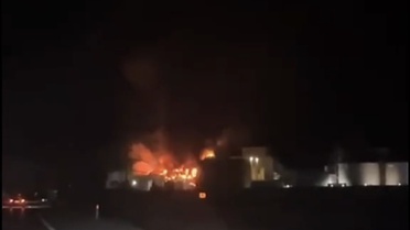 Balıkesir Bandırma'da Ayhan Sezer Yağ Fabrikası'ndaki yangına itfaiye müdahale ediyor