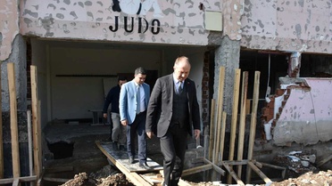 Erzurum'da Türkiye'nin tek kayakla atlama kulelerinde rampalar ahşaba çevriliyor